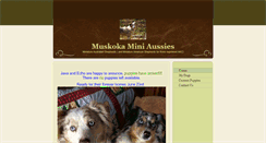 Desktop Screenshot of muskokaminiaussie.com